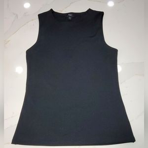 Express High Compression Body Contour Matte Crew Neck Tank Black Size Medium